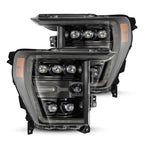 21-22 Ford F150 NOVA-Series LED Projector Headlights in Alpha-Black - Apollo Off-Road