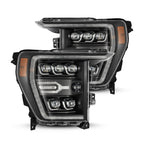 21-22 Ford F150 NOVA-Series LED Projector Headlights in Black - Apollo Off-Road