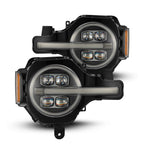 21-23 Ford Bronco NOVA-Series Projector Headlights Black - Apollo Off-Road