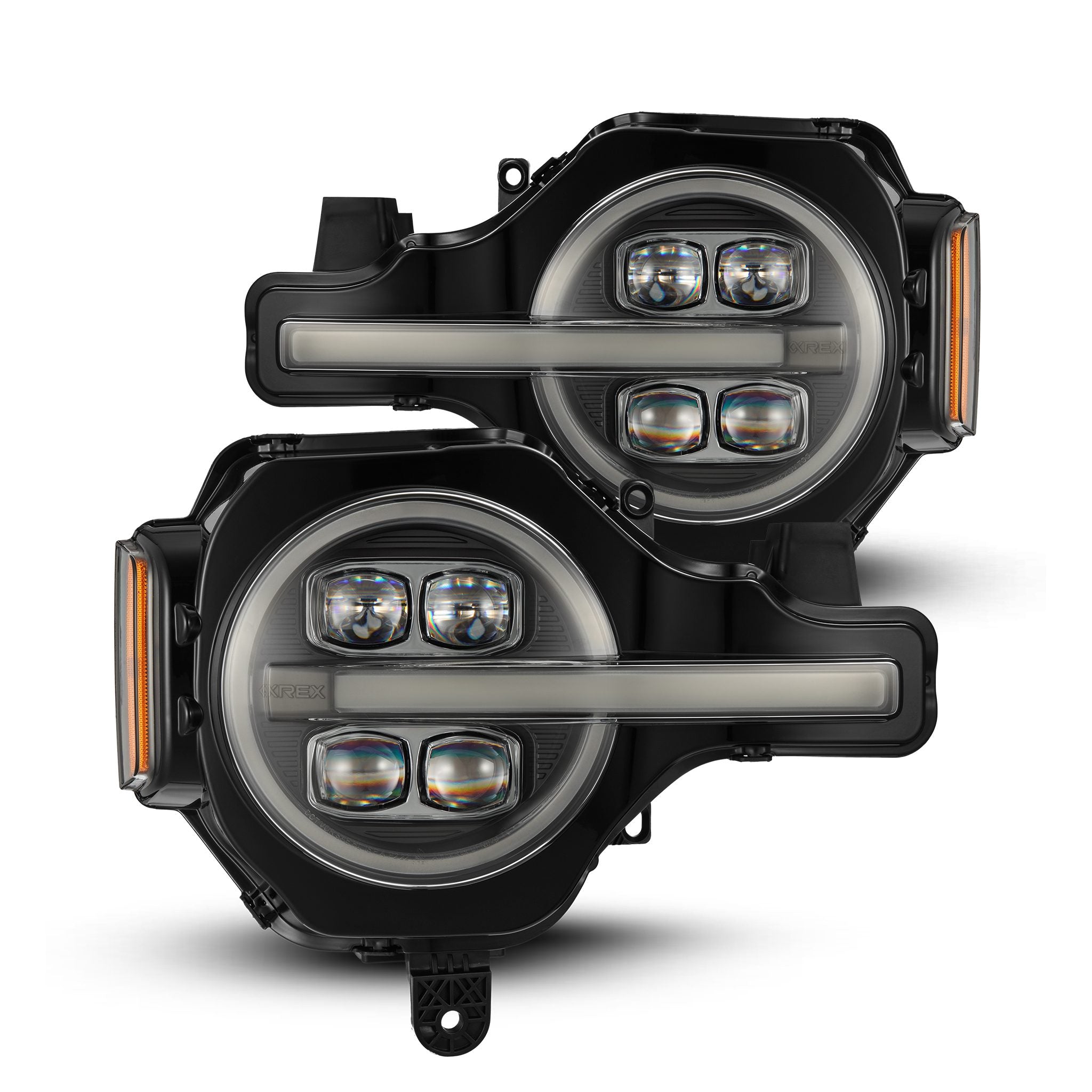 21-23 Ford Bronco NOVA-Series Projector Headlights Black - Apollo Off-Road