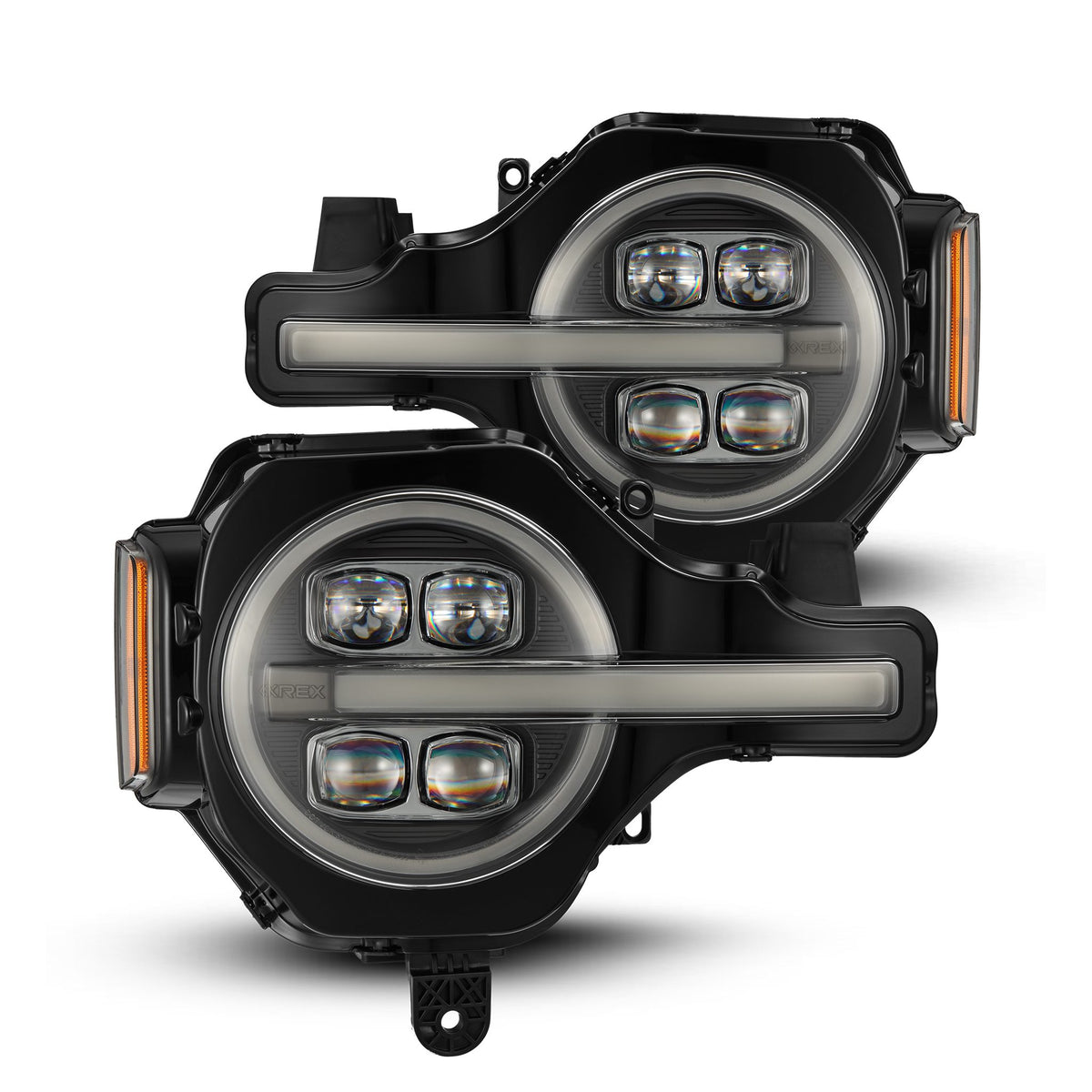 21-23 Ford Bronco NOVA-Series Projector Headlights Black - Apollo Off-Road