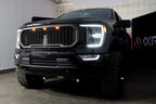 21-23 Ford F-150 / Raptor LUXX-Series LED Projector Headlights Alpha-Black