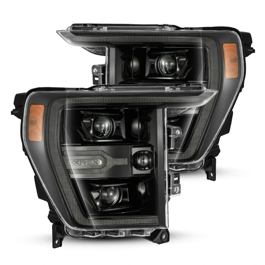 21-23 Ford F-150 and Raptor LUXX-Series Projector Headlights Alpha- Black
