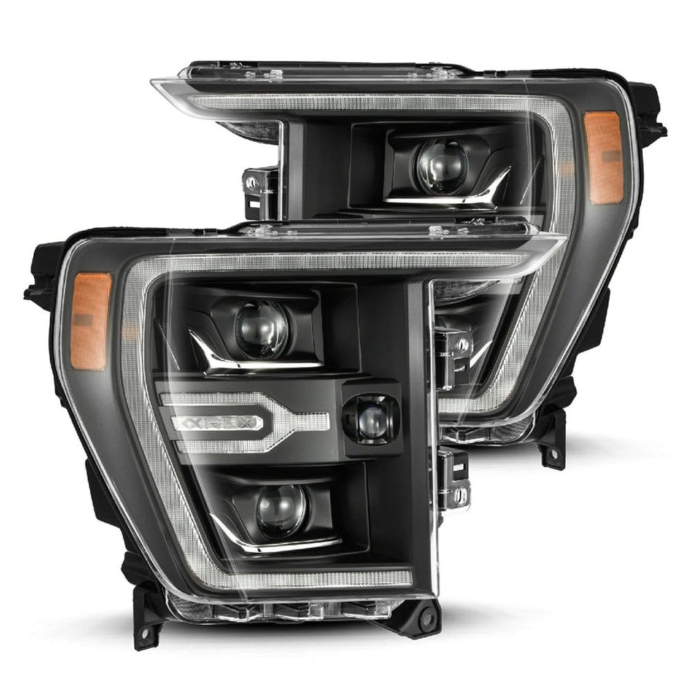 21-23 Ford F150 and Raptor LUXX-Series Projector Headlights Black - Apollo Off-Road