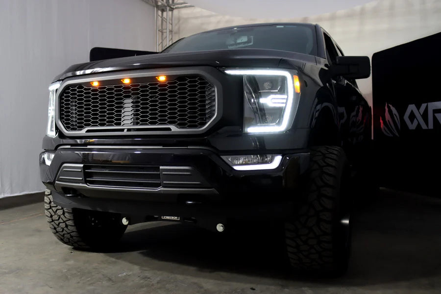 21-23 Ford F150 and Raptor LUXX-Series Projector Headlights Black - Apollo Off-Road