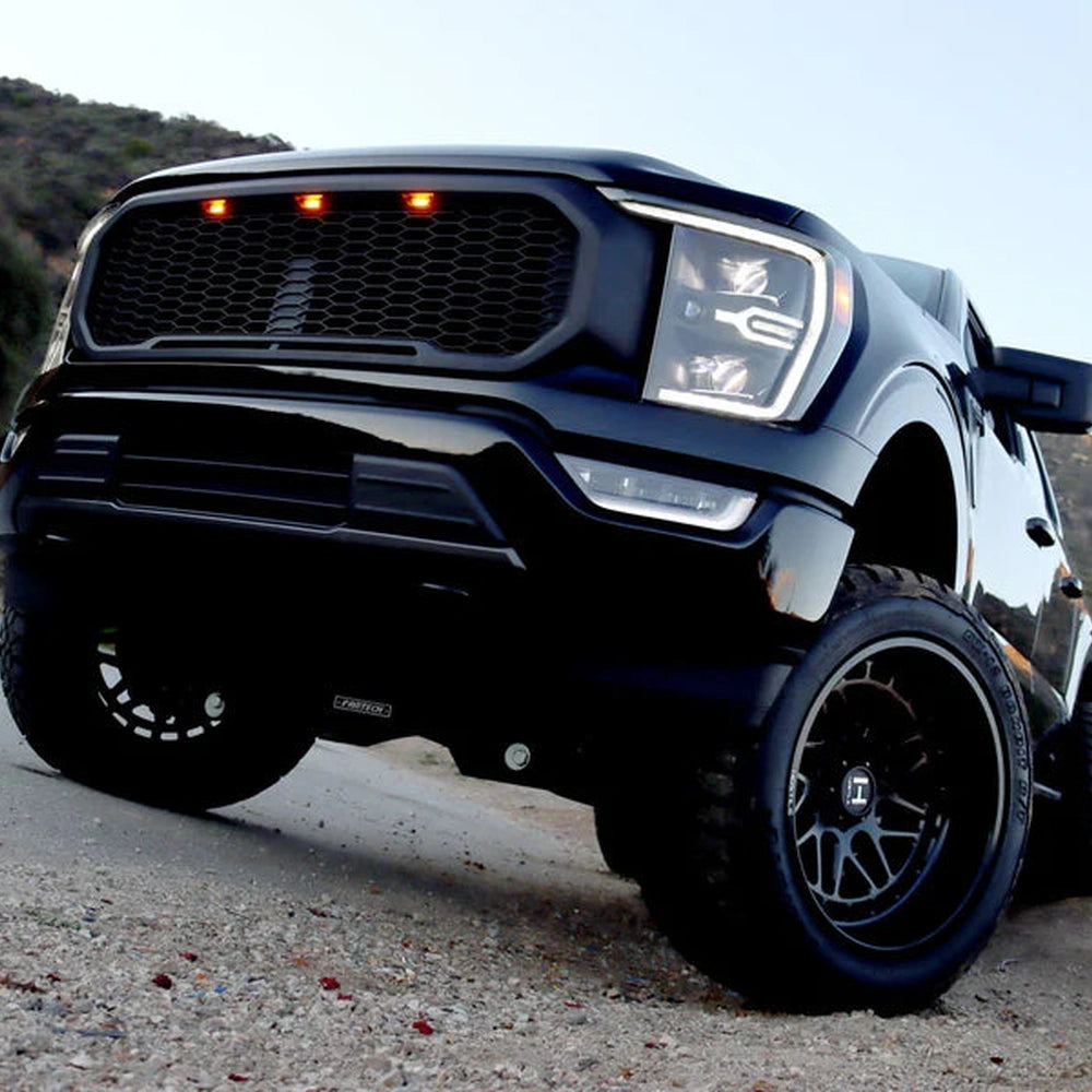 21-23 Ford F150 and Raptor LUXX-Series Projector Headlights Black - Apollo Off-Road