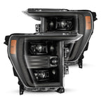 21-23 Ford F-150 PRO-Series Halogen Projector Headlights Alpha-Black - Apollo Off-Road