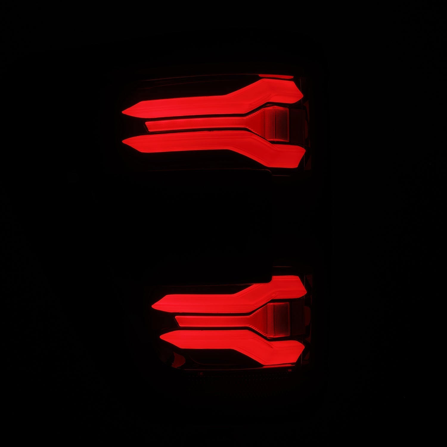 21-23 Ford F-150 LUXX-Series LED Tail Lights Black-Red - Apollo Off-Road