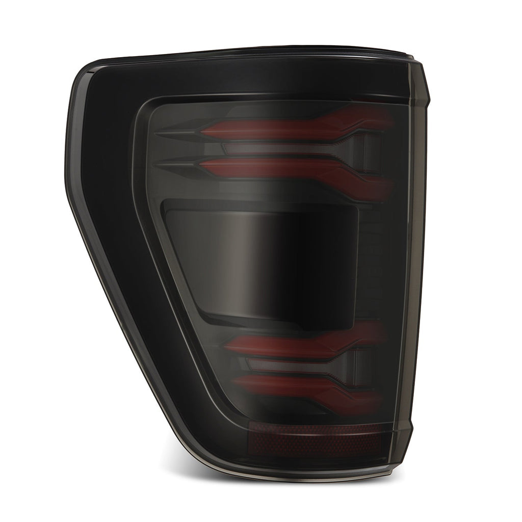 21-23 Ford F-150 LUXX-Series LED Tail Lights Black-Red - Apollo Off-Road