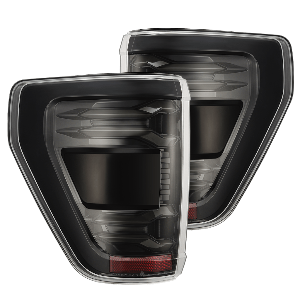 21-23 Ford F-150 LUXX-Series LED Tail Lights Alpha-Black - Apollo Off-Road