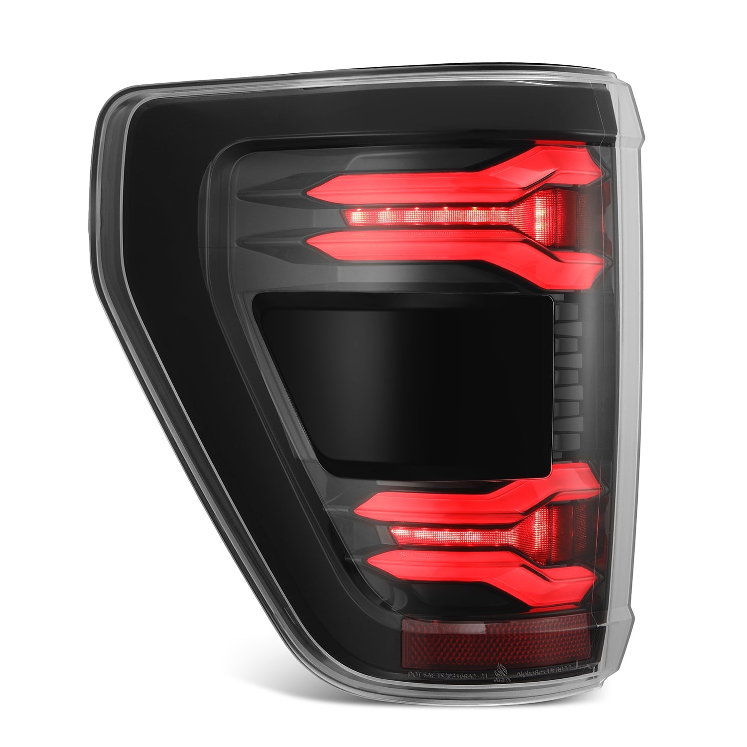 21-23 Ford F-150 LUXX-Series LED Tail Lights Alpha-Black - Apollo Off-Road
