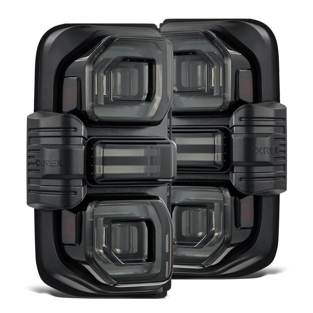 21-24 Ford Bronco NOVA-Series Prismatic LED Tail Lights Alpha-Black - Apollo Off-Road