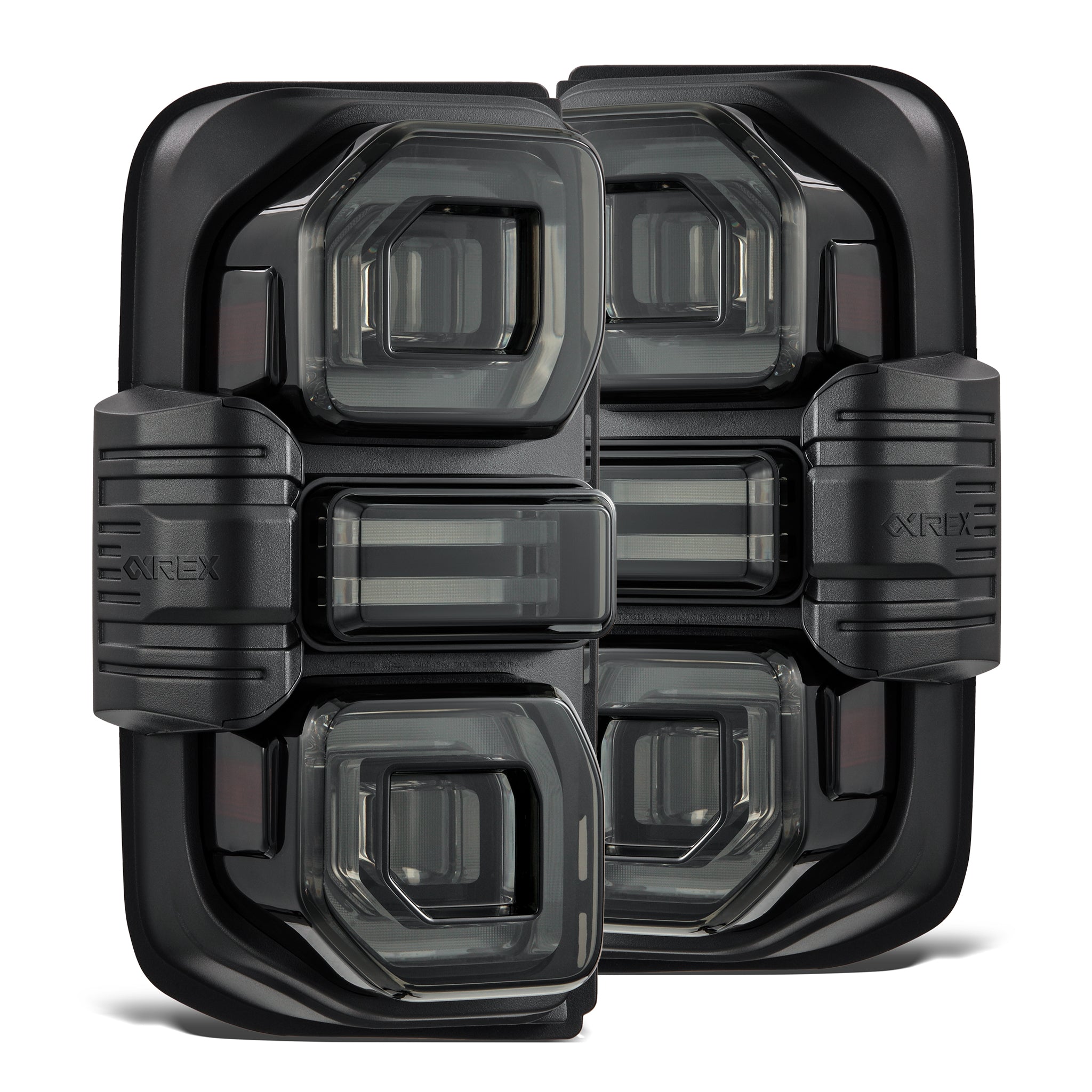 21-24 Ford Bronco NOVA-Series Prismatic LED Tail Lights Alpha-Black - Apollo Off-Road