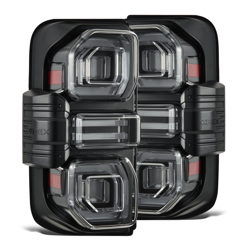 21-24 Ford Bronco NOVA-Series Prismatic LED Tail Lights Black - Apollo Off-Road