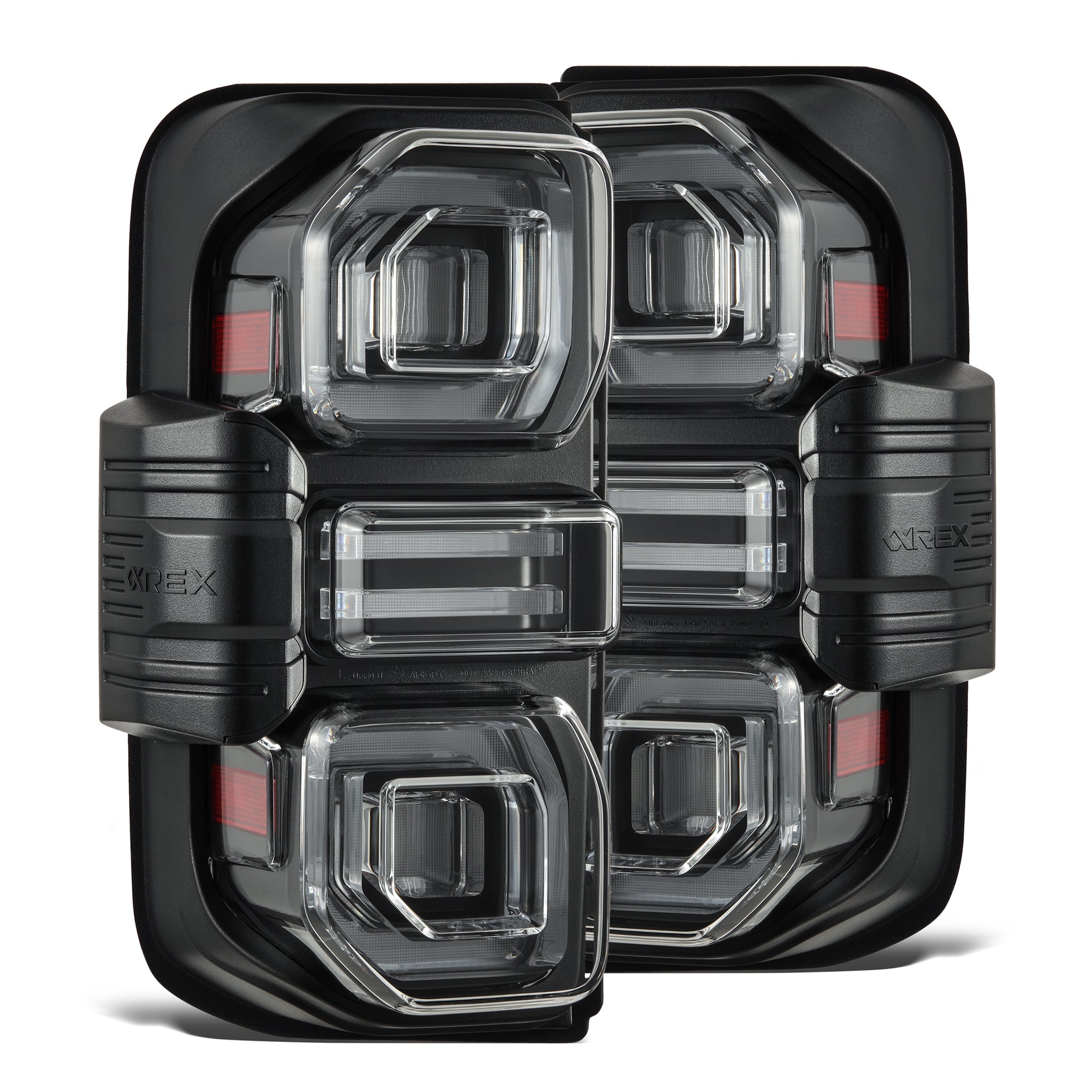 21-24 Ford Bronco NOVA-Series Prismatic LED Tail Lights Black - Apollo Off-Road