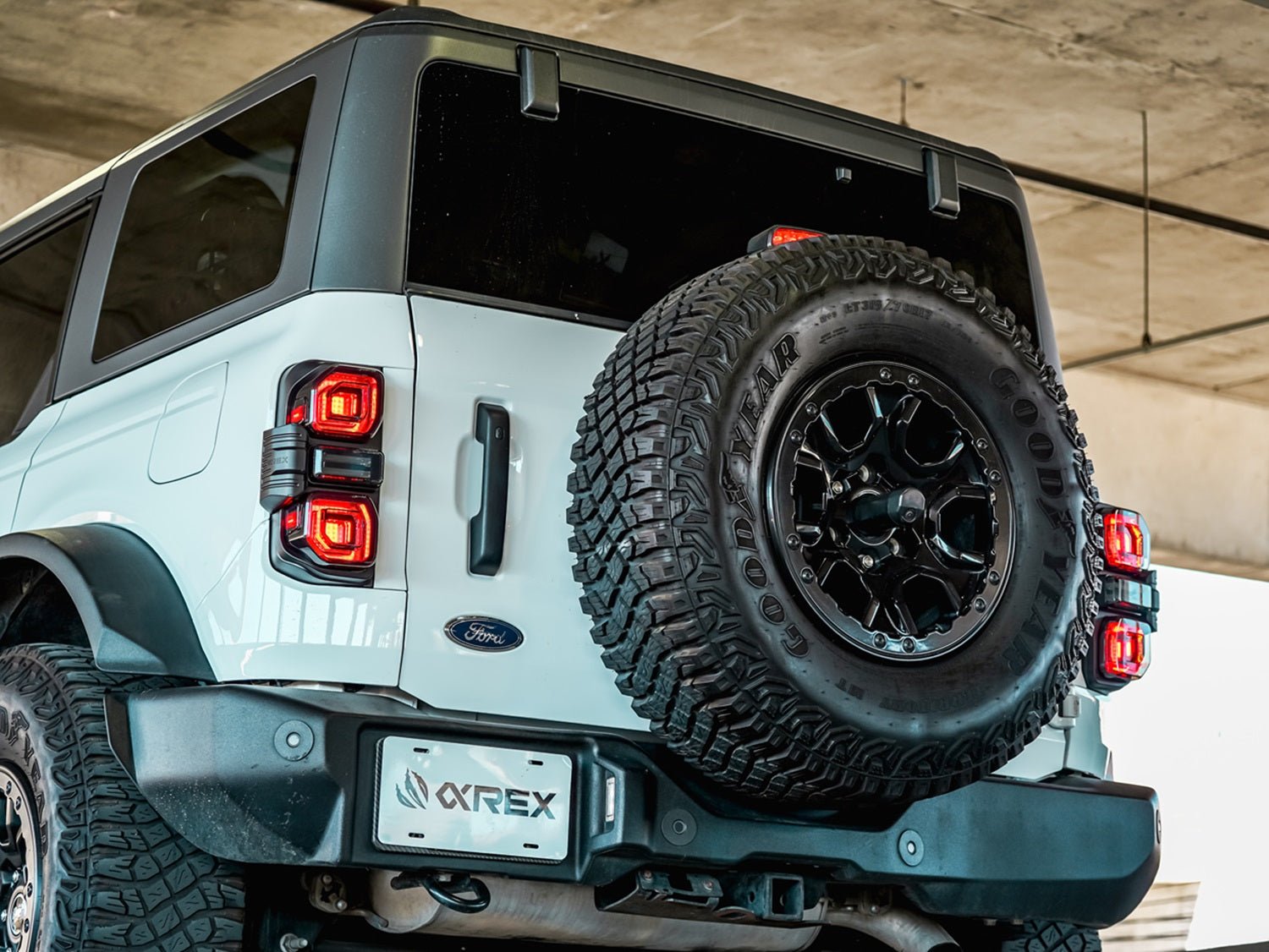 21-24 Ford Bronco NOVA-Series Prismatic LED Tail Lights Black - Apollo Off-Road