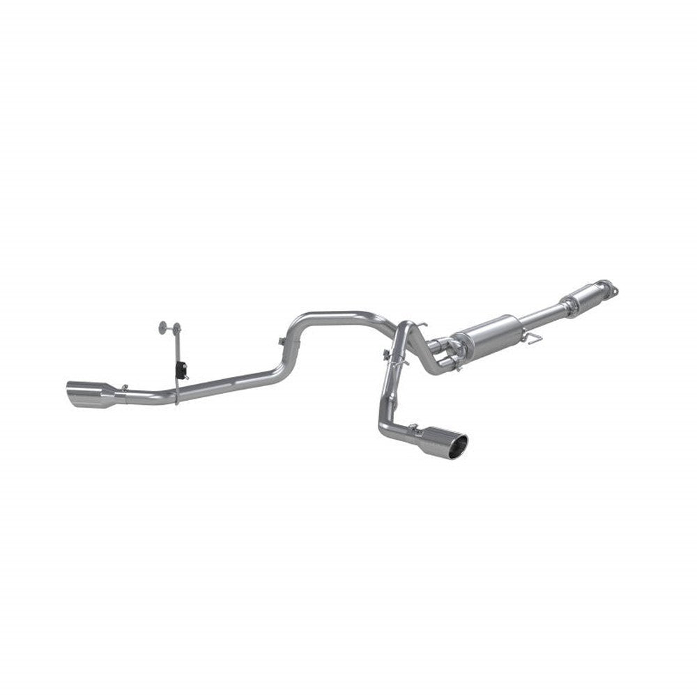 21-Up Ford F-150 T409 Stainless Steel 3 Inch Cat-Back 2.5 Inch Dual Split Side Exhaust System - Apollo Off-Road