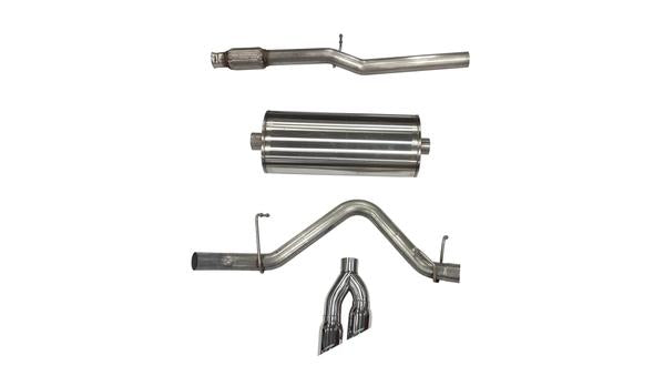 3 Inch Dual Rear Exit CatBack Exhaust System 19-Present Silverado/Sierra 5.3 Liter V8 Sport Sound 4 Inch Black Tips Corsa Performance