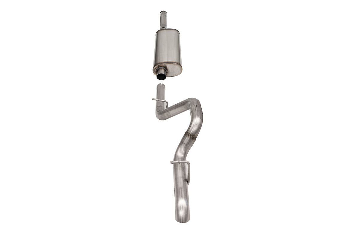 2.75 Inch Cat-Back Single Rear Exit with Turn Down Tip 18-25 Jeep Wrangler JLU 118.4 Inch Wheel Base Corsa Performance