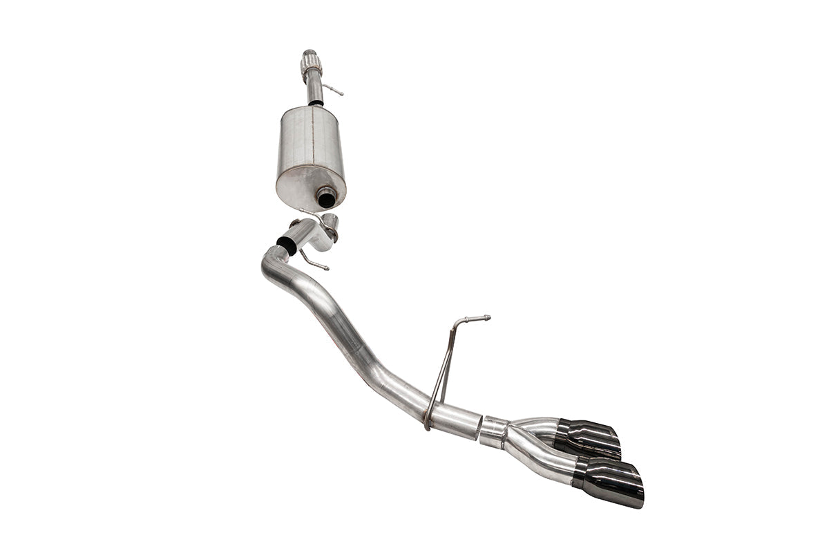 3.0 Inch Single Side Exit Cat-Back Exhaust System with Twin 4.0 Inch Black Tips 21-25 Chevrolet Tahoe/GMC Yukon 120.9 Inch Wheel Base Corsa Performance