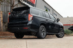 3.0 Inch Single Side Exit Cat-Back Exhaust System with Twin 4.0 Inch Black Tips 21-25 Chevrolet Suburban 134.1 Inch Wheel Base Corsa Performance