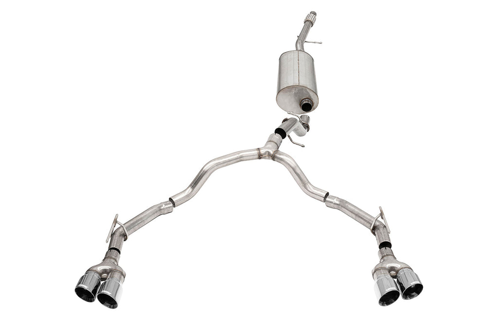3.0 Inch to 2.75 Inch Dual Rear Exit Cat-Back Exhaust System with Twin 4.0 Inch Tips 21-25 Chevrolet Tahoe/GMC Yukon XL 134.1 Inch Wheel Base Corsa Performance