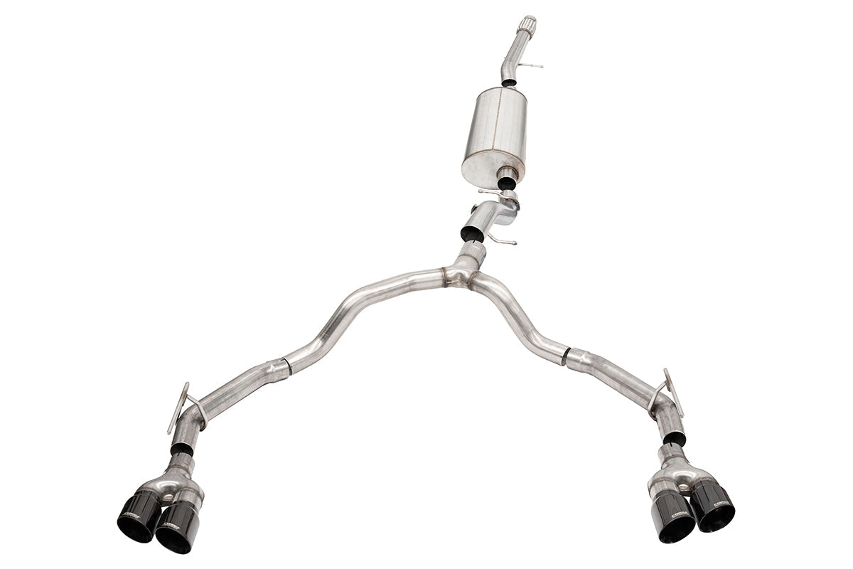 3.5 Inch to 2.75 Inch Dual Rear Exit Cat-Back Exhaust System with Black PVD Tips 21-23 Chevrolet Suburban/GMC Yukon XL 134.1 Inch Wheel Base Corsa Performance
