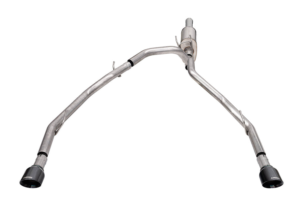 3 Inch Cat-Back Exhaust 4 Inch Black Pro-Series Slash Cut Twin Tip 09-23 RAM 1500 140.5 Inch Wheel Base Corsa Performance