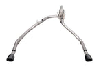 3 Inch Cat-Back Exhaust 4 Inch Black Pro-Series Slash Cut Twin Tip 09-23 RAM 1500 140.5 Inch Wheel Base Corsa Performance