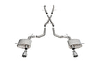 2.75 Inch Dual Rear Exit Cat-Back Exhaust System with Single 4.5 Inch Polished Pro Series Tips Xtreme Sound Level 21-24 Dodge Durango SRT Hellcat Corsa Performance
