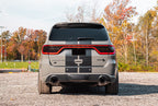 2.75 Inch Dual Rear Exit Cat-Back Exhaust System with Single 4.5 Inch Polished Pro Series Tips Xtreme Sound Level 21-24 Dodge Durango SRT Hellcat Corsa Performance