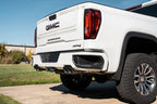 3.0 Inch-2.5 Inch Cat-Back Dual Rear Exit Exhaust System with Twin 4.0 Inch Polished Pro-Series Tips 19-23 Chevrolet Silverado/GMC Sierra 1500 147.5 Inch Wheel Base Corsa Performance