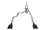 3.0 Inch - 2.5 Inch Cat-Back Dual Rear Exit Exhaust System with Twin 4.0 Inch Black Powder Coat Pro-Series Tips 19-23 Chevrolet Silverado/GMC Sierra 1500 157 Inch Wheel Base Corsa Performance