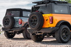 2.75 Inch Cat-Back Single Side Exit Exhaust System with Single 4.0 Inch Straight-Cut Black Powder Coat Tips 21-25 Ford Bronco 2 Door 2.7L Corsa Performance