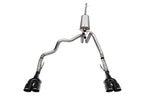 3.0 Inch Dual Rear Exit Cat-Back Exhaust System with Twin 4.0 Inch Black Powder Coat Tips 22-24 Chevrolet Silverado ZR2/22-23 GMC Sierra AT4X 147.5 Inch Wheel Base Corsa Performance