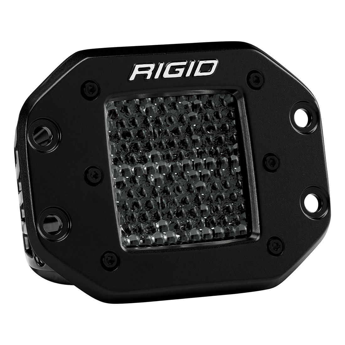 Diffuse Mounts Spot Diffused Midnight Flush Mount Pair D-Series Pro RIGID Industries