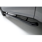 ARIES 3" Round Black Stainless Side Bars, 2015-2026 Ford F-150, 2017-2026 Ford F-250/F-350/F-450/F-550 Super Duty, 2022-2025 Ford F-150 Lightning
