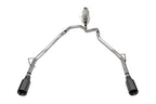 2.5 Inch Stainless Steel Sport Cat-back, RSC No Drone Technology, Dual Rear Exit with 5.0 Inch Gunmetal Tips 25-26 RAM 1500 144.5 Inch/153.5 Inch Wheel Base Corsa Performance