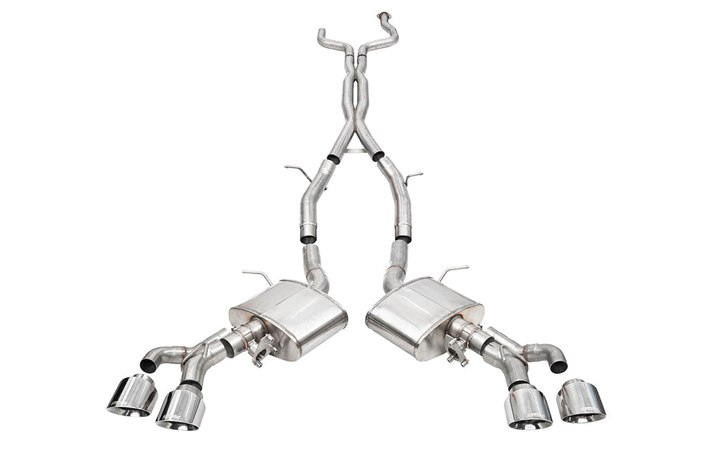 3 Inch Cat-Back Exhaust with Dual Mode Active Exhaust; Corsa Double X-Pipe, Dual Rear Exit with Twin 4.5 Inch Pro Series Tips 22-25 Cadillac CT4 V Blackwing Corsa Performance