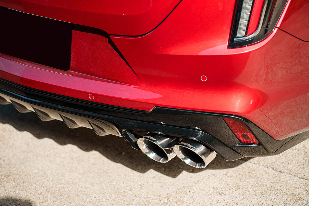 3 Inch Cat-Back Exhaust with Dual Mode Active Exhaust; Corsa Double X-Pipe, Dual Rear Exit with Twin 4.5 Inch Pro Series Tips 22-25 Cadillac CT4 V Blackwing Corsa Performance