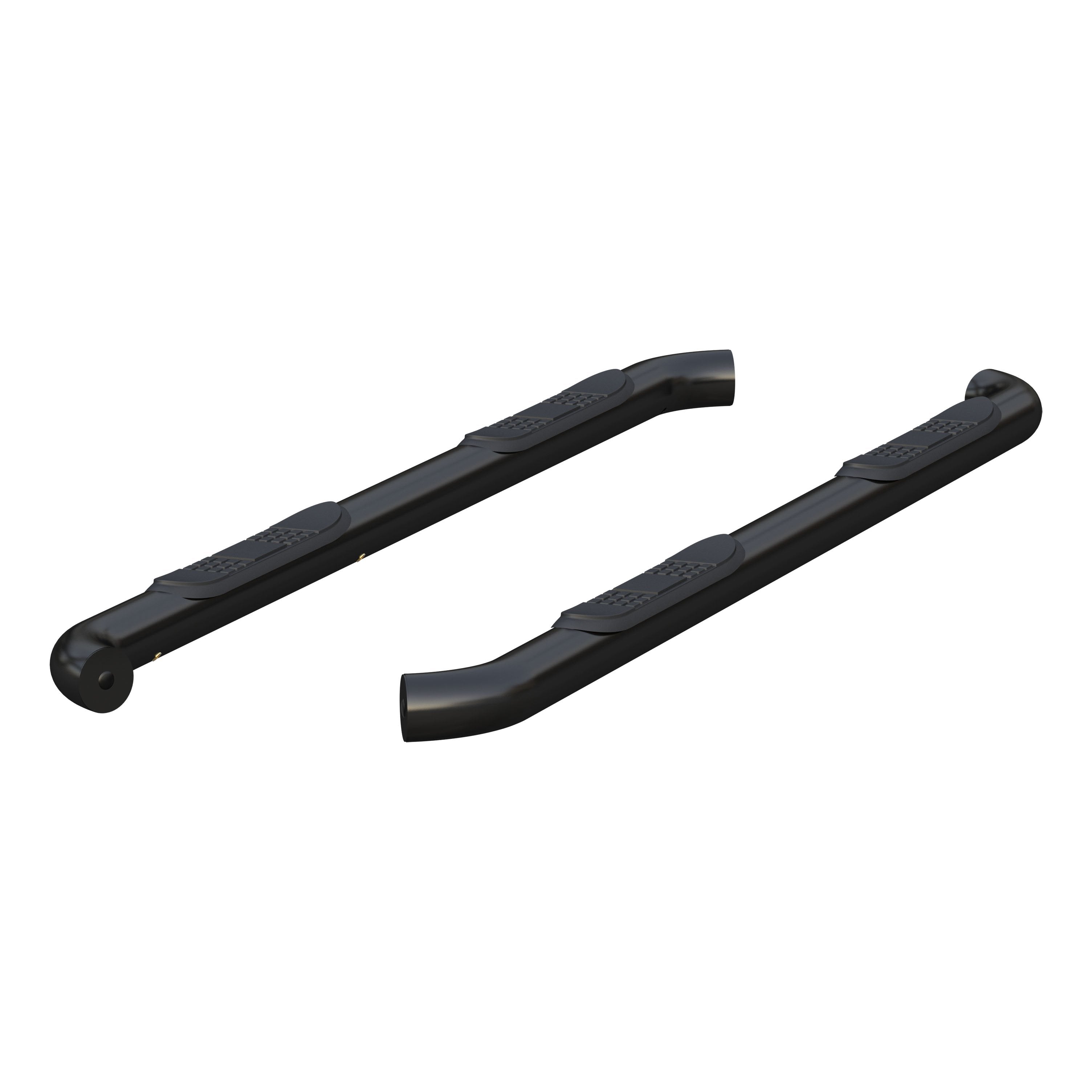 ARIES 3" Round Black Stainless Side Bars, 2023-2026 Chevy Colorado, 2023-2026 GMC Canyon