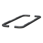ARIES 3" Round Black Stainless Side Bars, 2019-2026 Chevy/GMC Silverado/Sierra 1500, 2020-2026 Chevy/GMC Silverado/Sierra 2500HD/3500HD