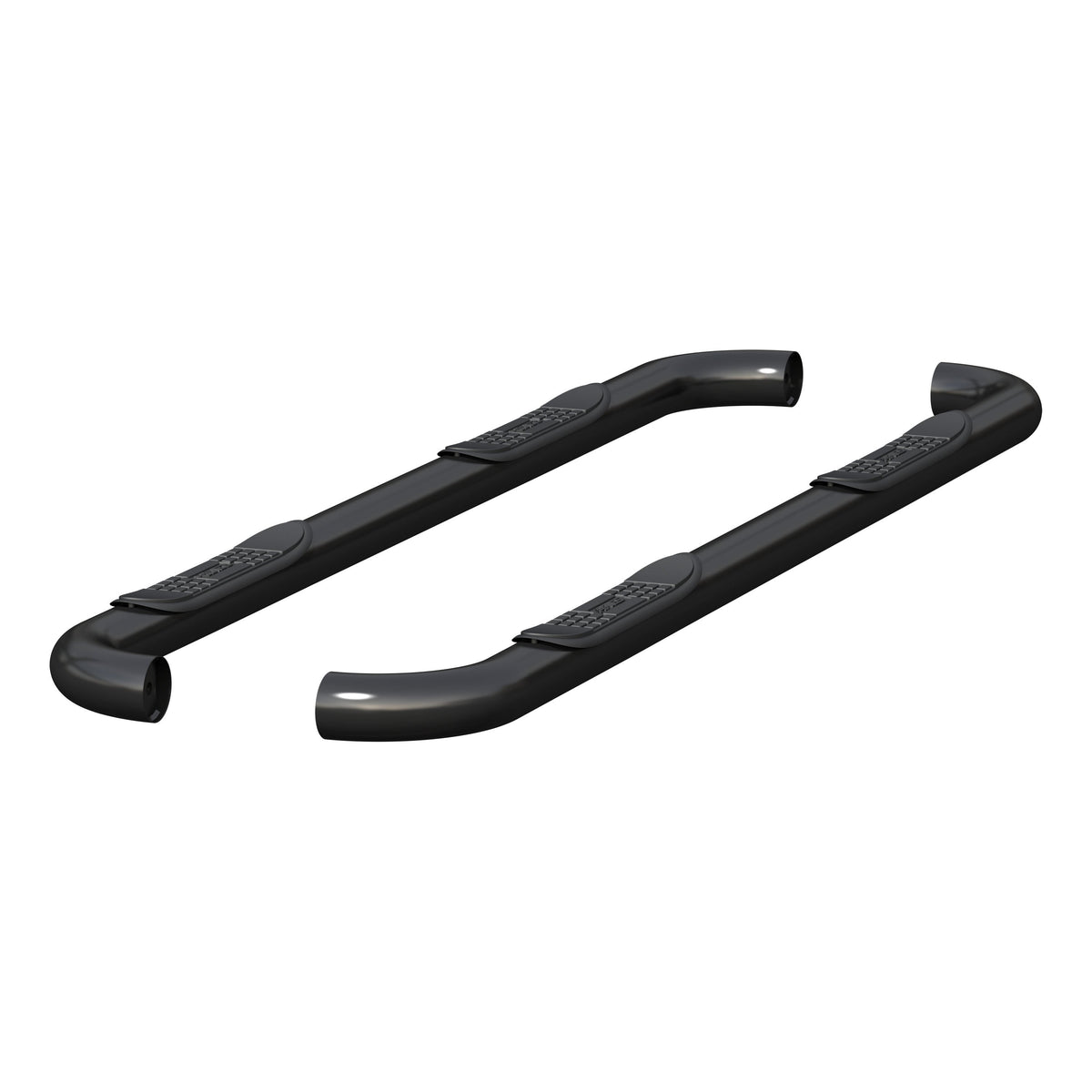 ARIES 3" Round Black Stainless Side Bars, 2019-2026 Ram 2500/3500