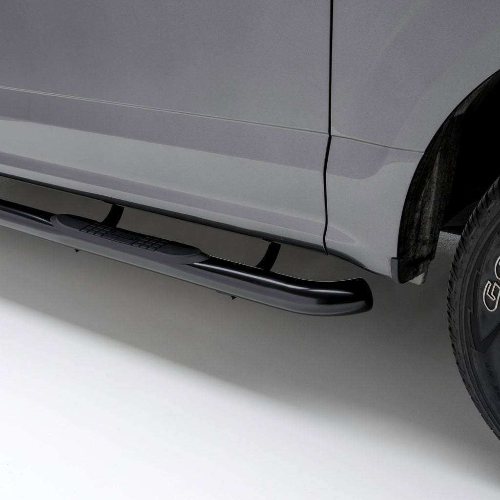 ARIES 3" Round Black Stainless Side Bars, 2019-2026 Ram 1500