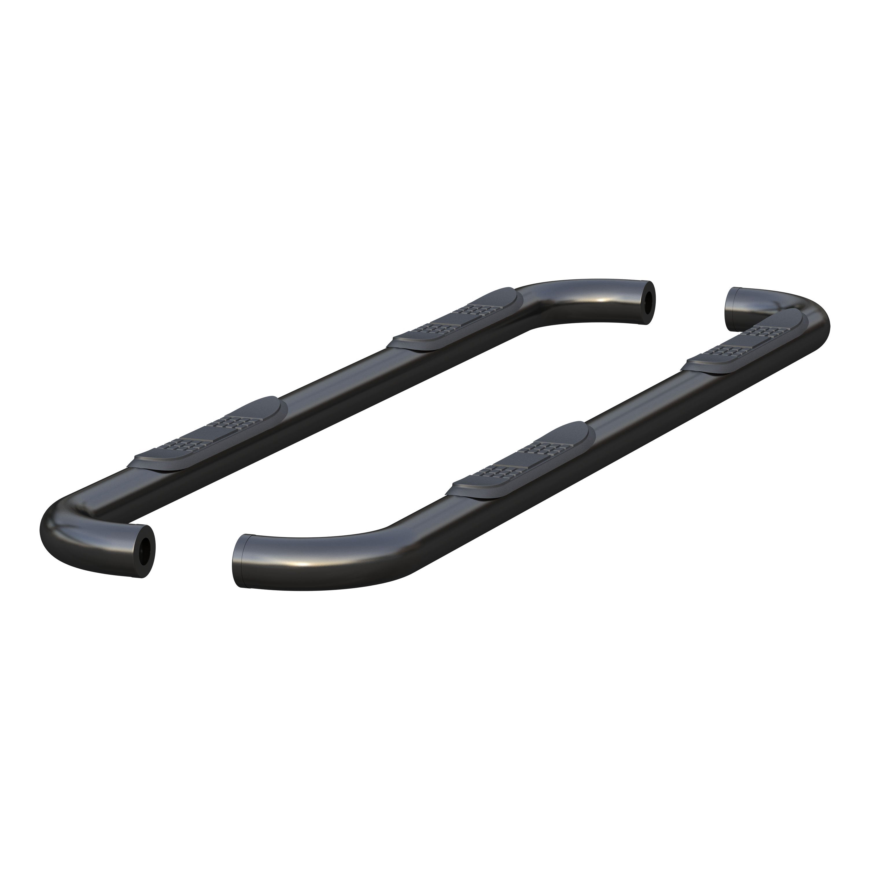 ARIES 3" Round Black Stainless Side Bars, 2019-2026 Ram 1500