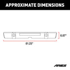 ARIES TrailCrusher Jeep Wrangler JL Steel Rear Bumper, 12.5K, 2018-2026 Jeep Wrangler