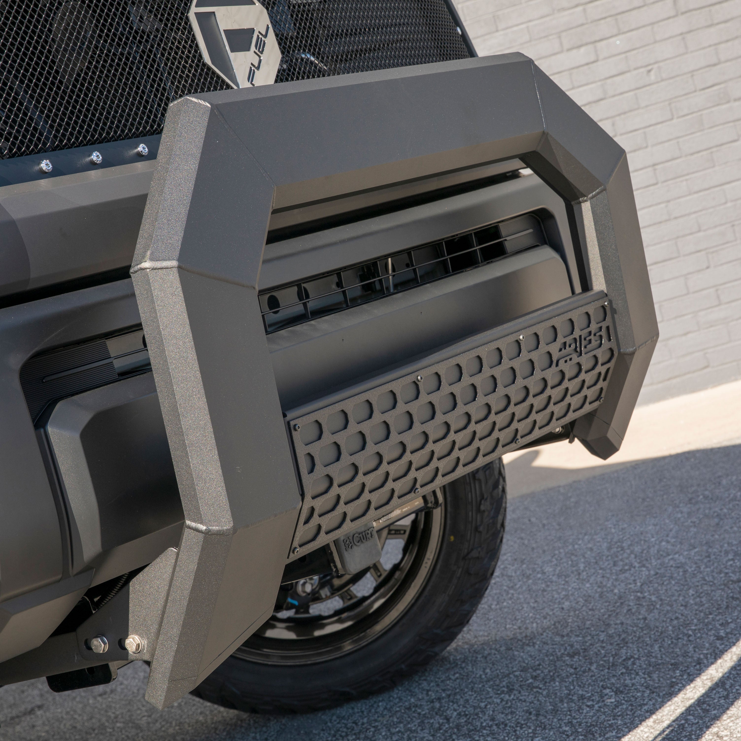 ARIES AdvantEDGE 5-1/2" Black Aluminum Bull Bar, 2020-2023 Chevy/GMC Silverado/Sierra 2500HD/3500HD