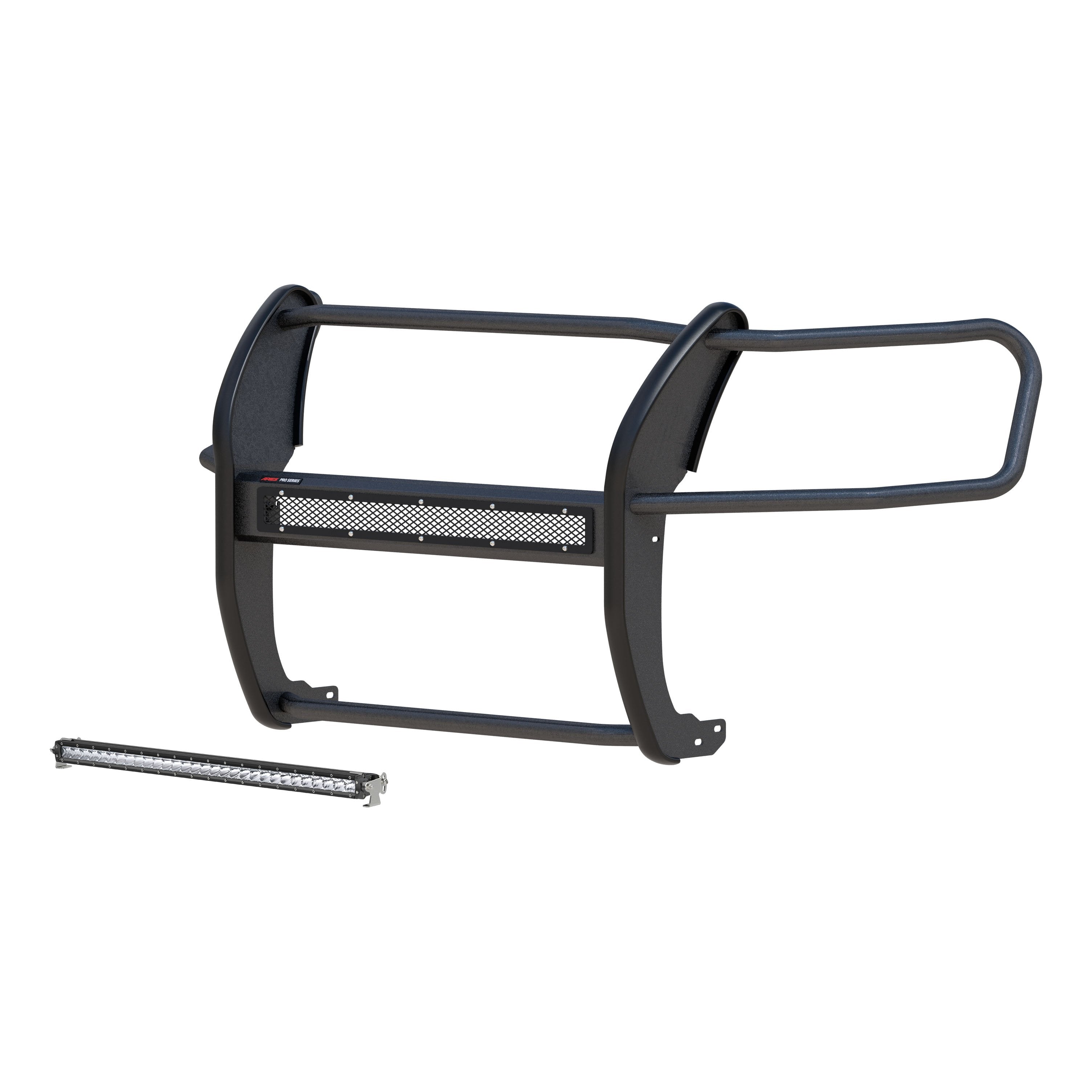 ARIES Pro Series Black Steel Grille Guard with Light Bar, 2019-2023 Ford Ranger