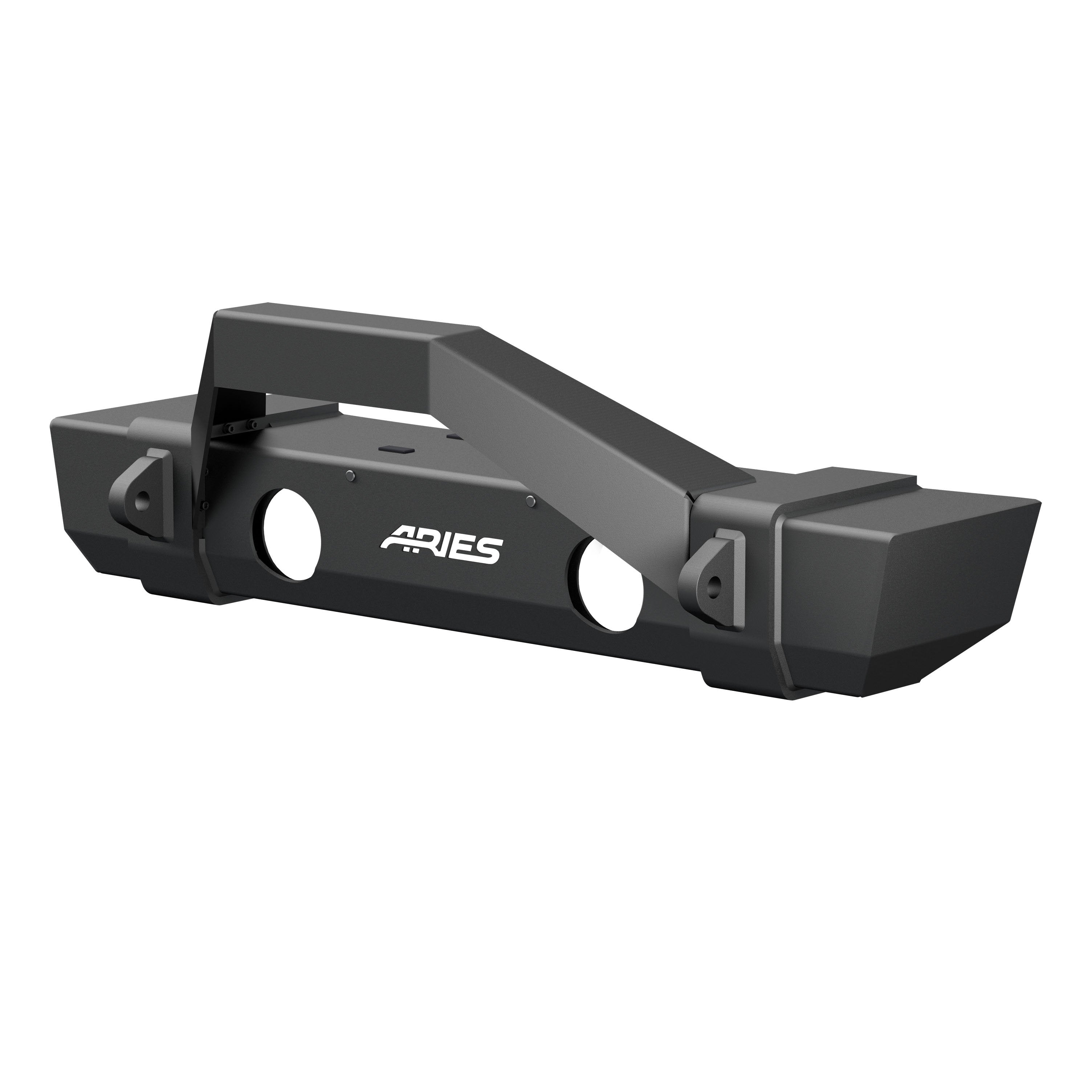 ARIES TrailCrusher Jeep JL, Gladiator Steel Front Bumper with Brush Guard, 12.5K, 2018-2026 Jeep Wrangler, 2020-2026 Jeep Gladiator
