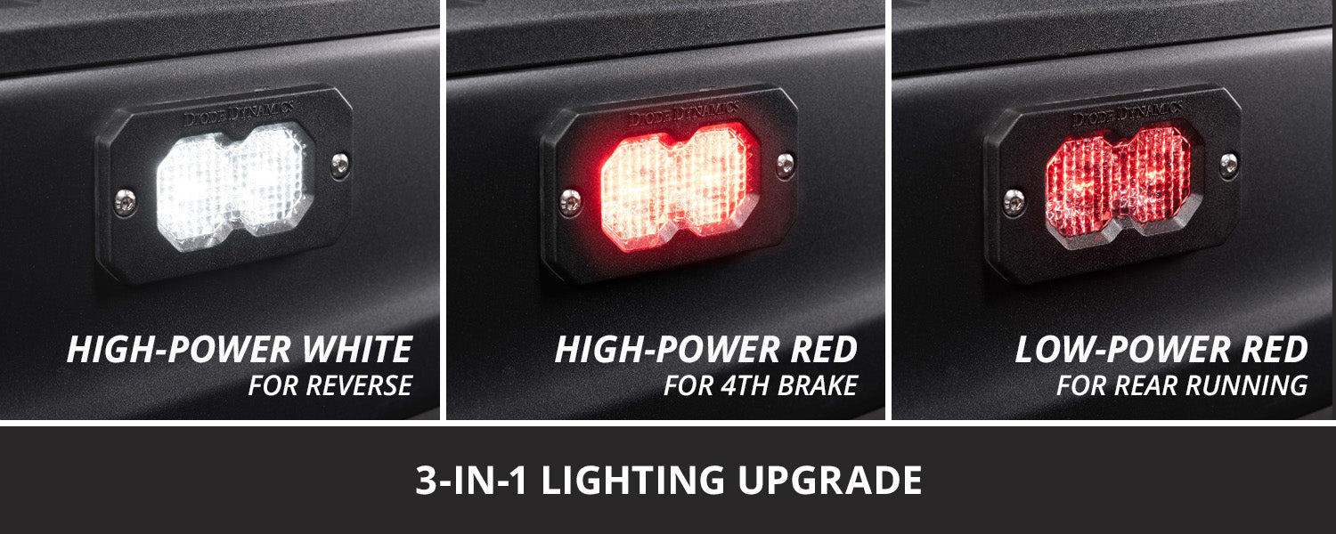Diode Dynamics Stage Series Flush Mount Reverse Light Kit C2 2.0 Pro